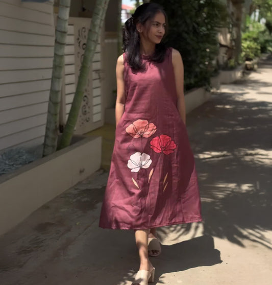 Floral Elegance – Custom A-Line Kurti