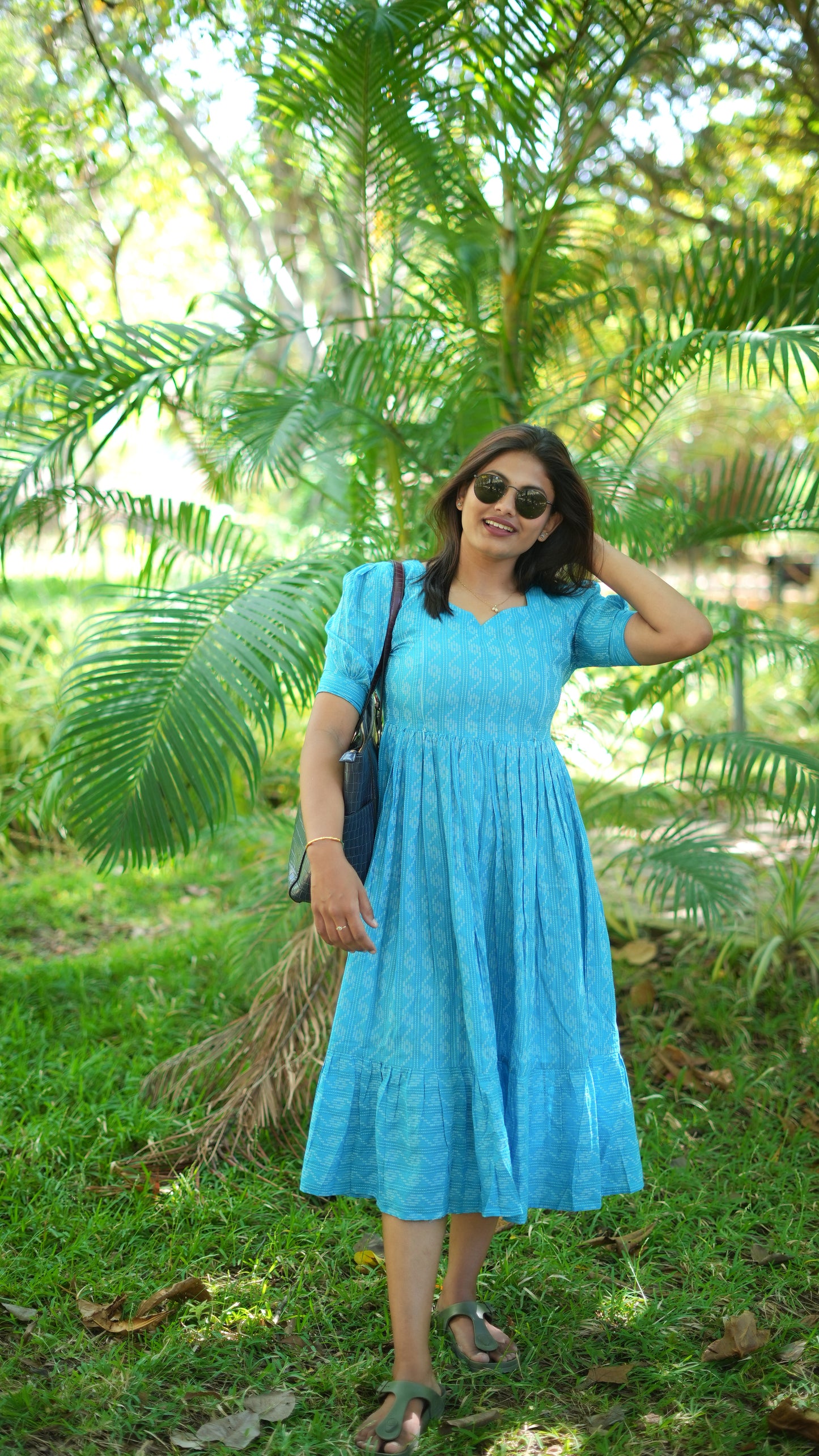 Blue petal maxi