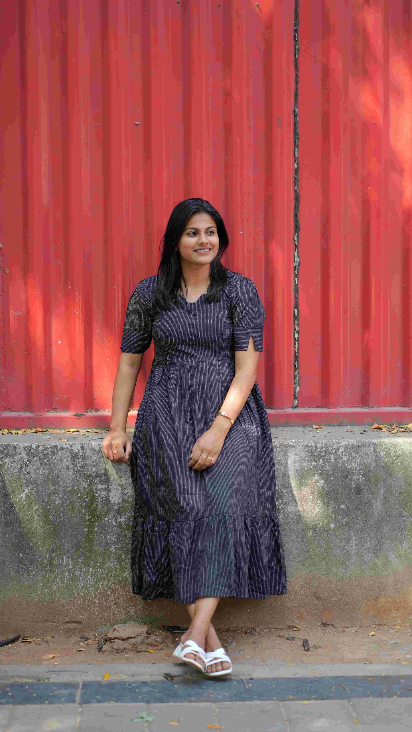 Black white breeze maxi