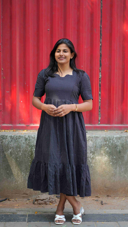 Black white breeze maxi