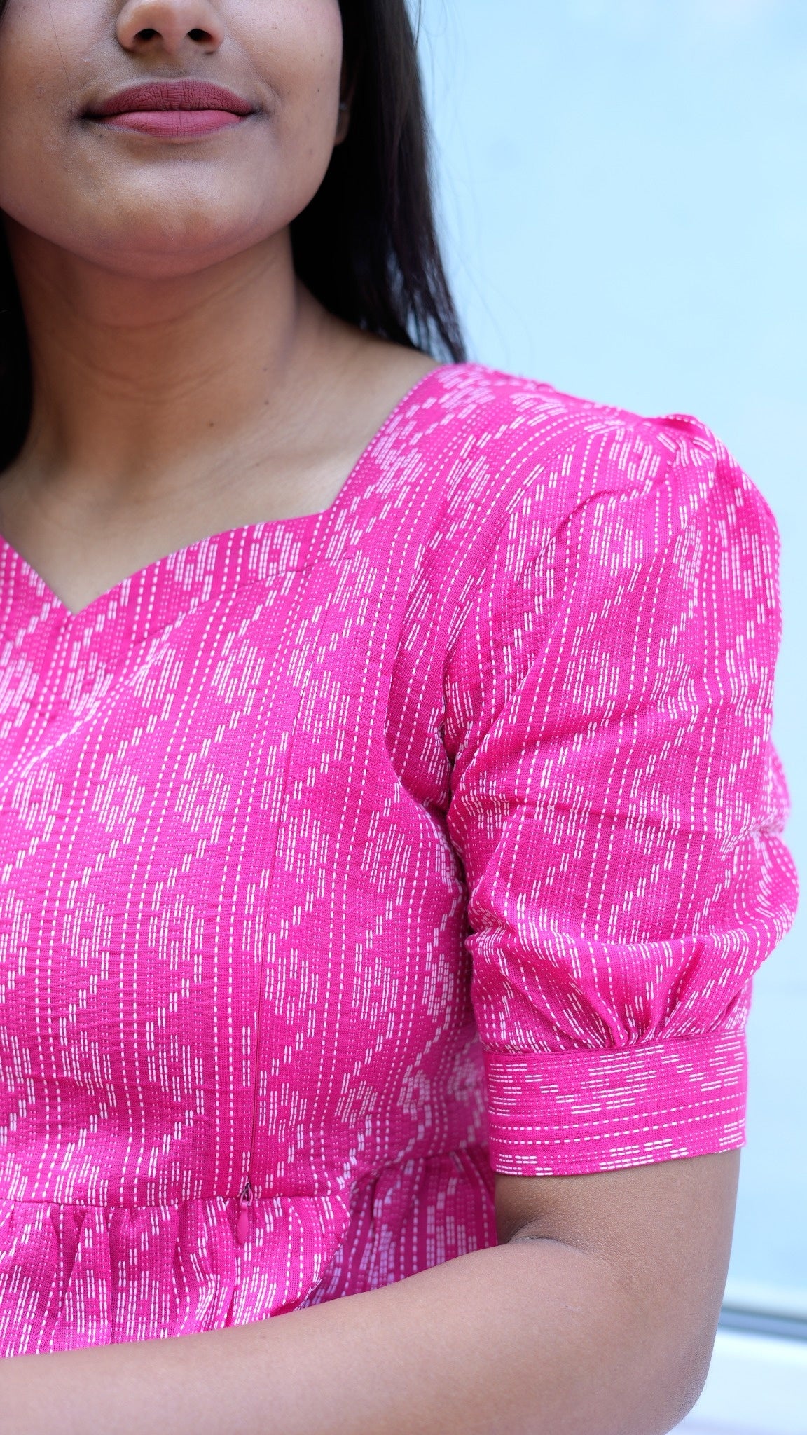 Pink Ikat Grace Feeding / Non Feeding Dress