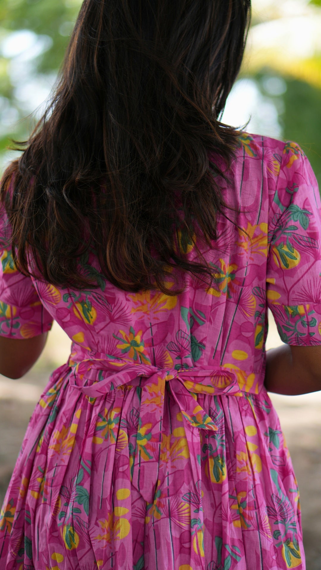 Pink Bloom Cotton Feeding / Non Feeding Maxi Dress 🌸