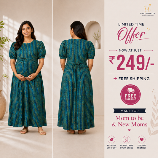 🦚 Peacock Teal Maternity Loungewear 🤰💖