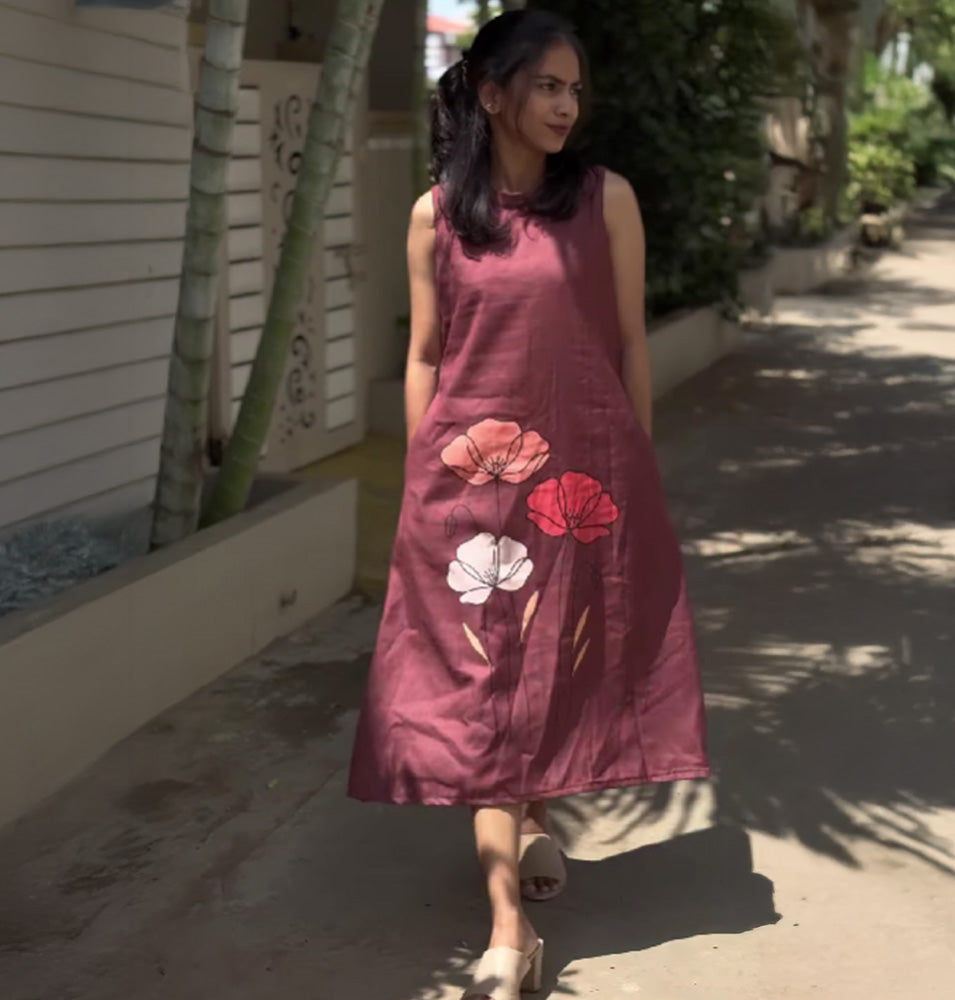 Floral Elegance – Custom A-Line Kurti